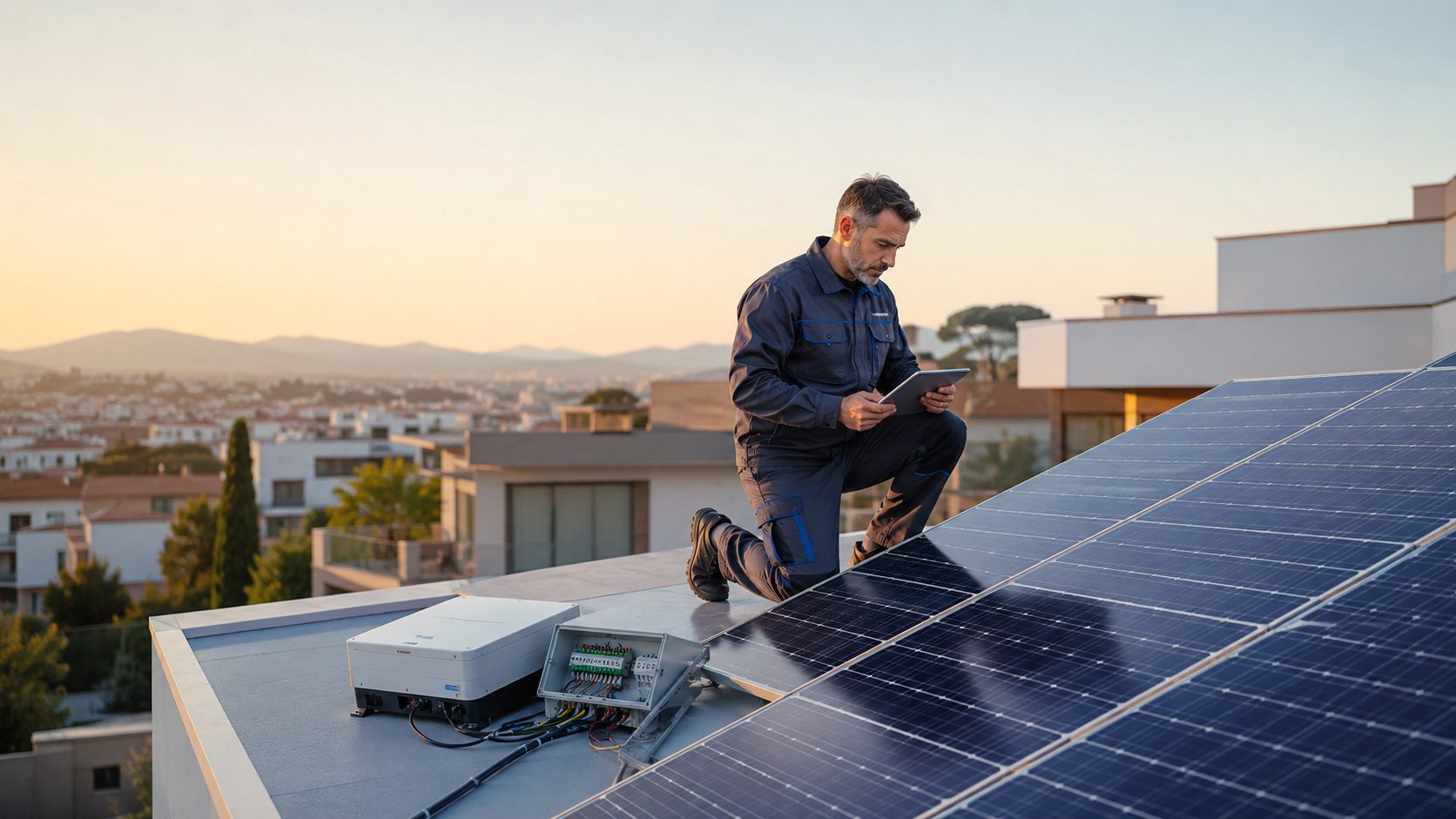 Cargar el coche eléctrico con placas solares de autoconsumo en Terrassa
